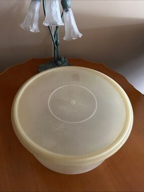 Vintage Tupperware Round Food Storage Bowl with Lid